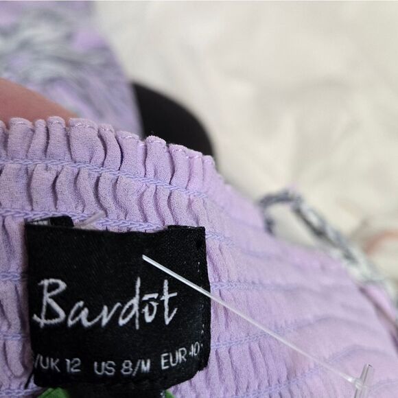 BARDOT lilac floral Ibiza cutout spaghetti strap midi dress‎ blogger fave M - Picture 5 of 12